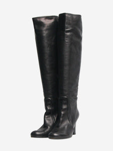 Prada Black knee high heeled boots - size EU 38.5 (UK 5.5)