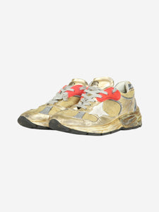 Golden Goose Deluxe Brand Gold Dad-Star trainers - size EU 38