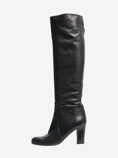 Black knee high heeled boots - size EU 38.5 (UK 5.5) Boots Prada 