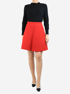 Miu Miu Red wool mini skirt - UK 8