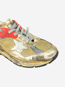 Golden Goose Deluxe Brand Gold Dad-Star trainers - size EU 38