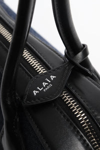 Alaia Indigo Le Teckel denim shoulder bag