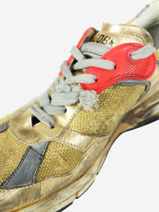 Golden Goose Deluxe Brand Gold Dad-Star trainers - size EU 38