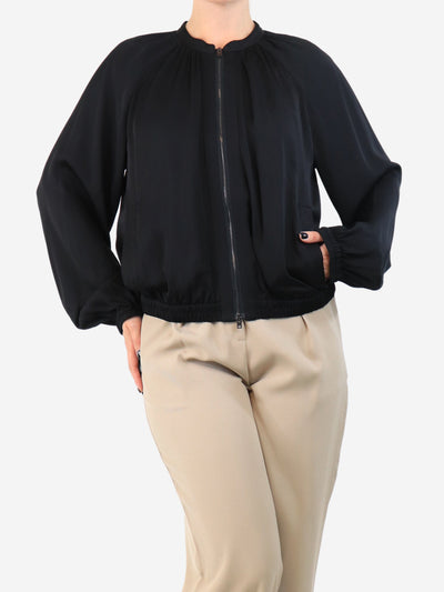 Black Jeddo lightweight jacket - size UK 12 Coats & Jackets Joseph 