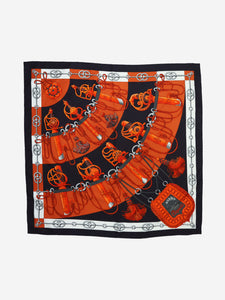 Hermes Multi printed silk scarf