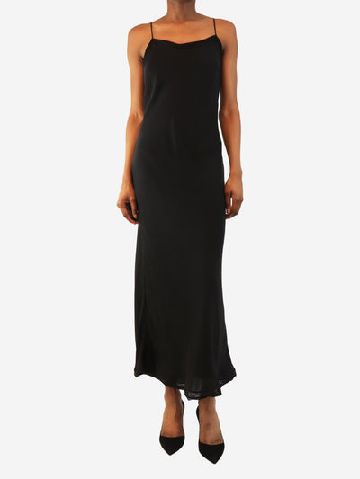 Black silk slip dress - size UK 6 Dresses Toteme 