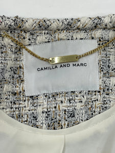 Camilla and Marc Ivory Franca tweed jacket - size UK 8