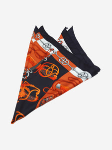 Hermes Multi printed silk scarf