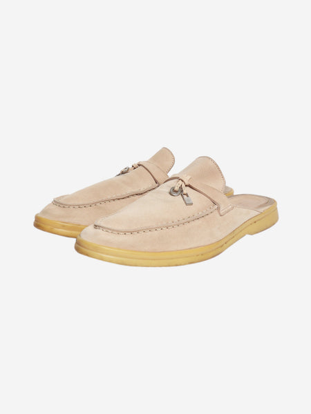 Suede biege slip on shoes - size EU 39.5 (UK 6.5) alternate image