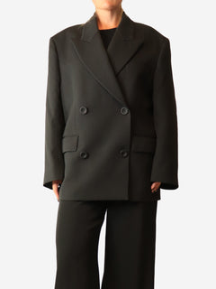 Black oversized double-breasted blazer - size UK 6 Coats & Jackets Acne Studios 