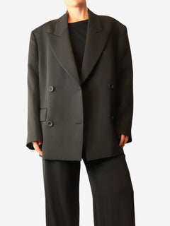 Black oversized double-breasted blazer - size UK 6 Coats & Jackets Acne Studios 