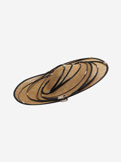 Black and brown diamante-spiral fascinator Hats Vivien Sheriff 