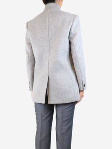 Isabel Marant Grey single button wool coat - UK 8