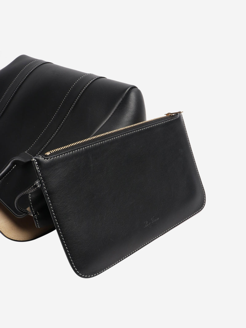 Black Loom 32 leather bag Bags Loro Piana 