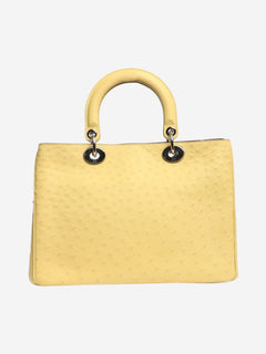 Yellow 2013 Diorissimo 2way bag in ostrich leather Shoulder bags Christian Dior 