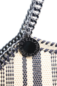Stella McCartney Black raffia shoulder bag