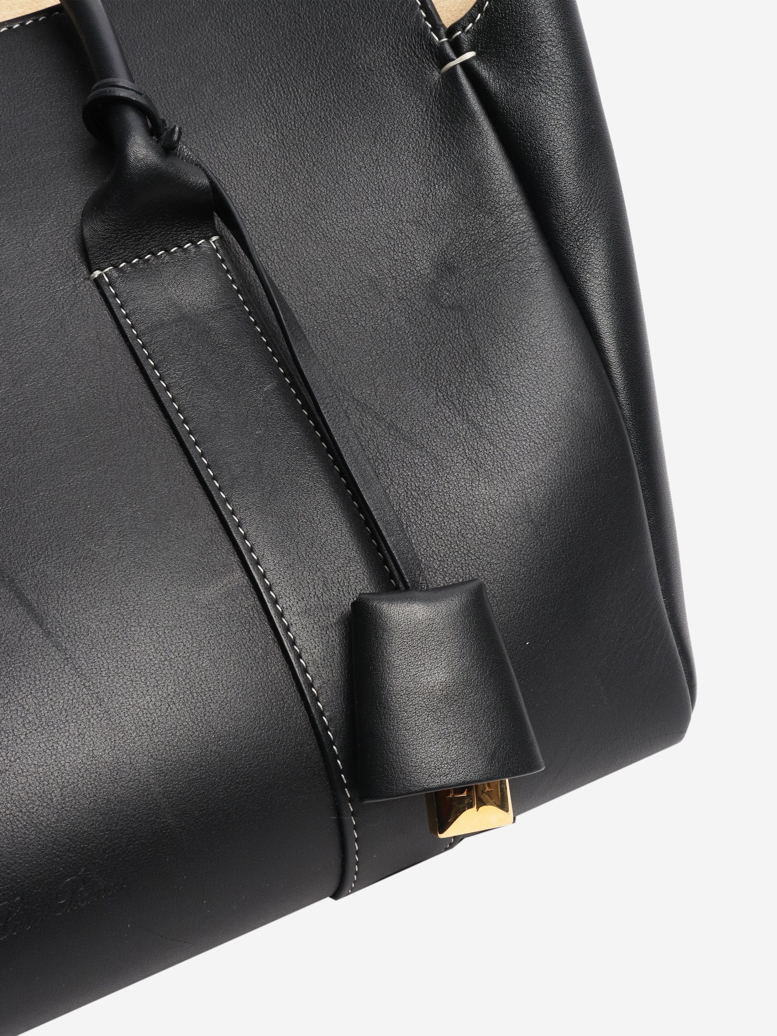 Black Loom 32 leather bag Bags Loro Piana 