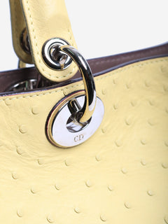Yellow 2013 Diorissimo 2way bag in ostrich leather Shoulder bags Christian Dior 