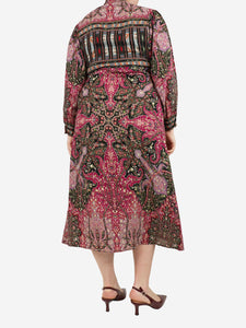 Etro Multicoloured printed mini dress - size UK 12