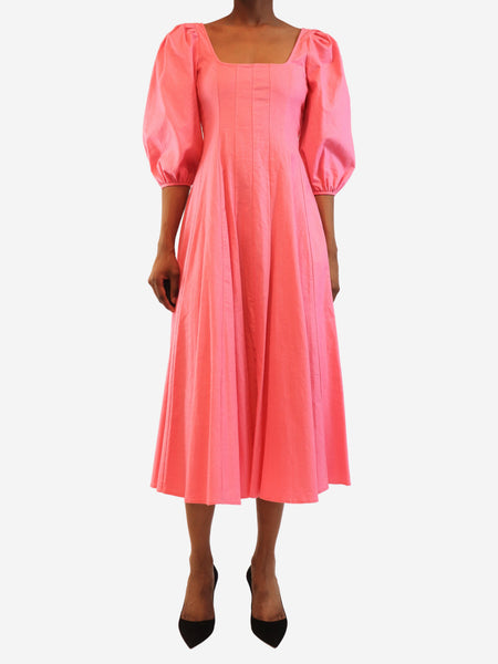Pink Swells linen midi dress - size UK 6 product image