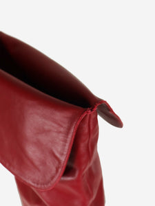 Saint Laurent Red leather over-the-knee boots - size EU 40