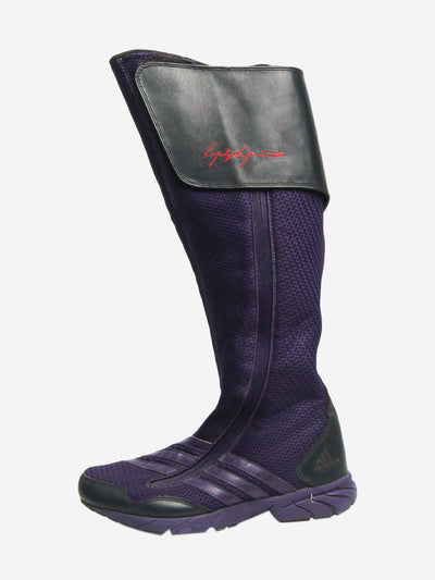 Purple high-top mesh boots - size EU 37 Boots Adidas x Yohji Yamamoto 