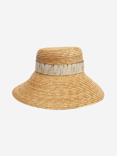 Neutral straw hat alternate image