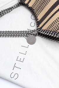 Stella McCartney Black raffia shoulder bag