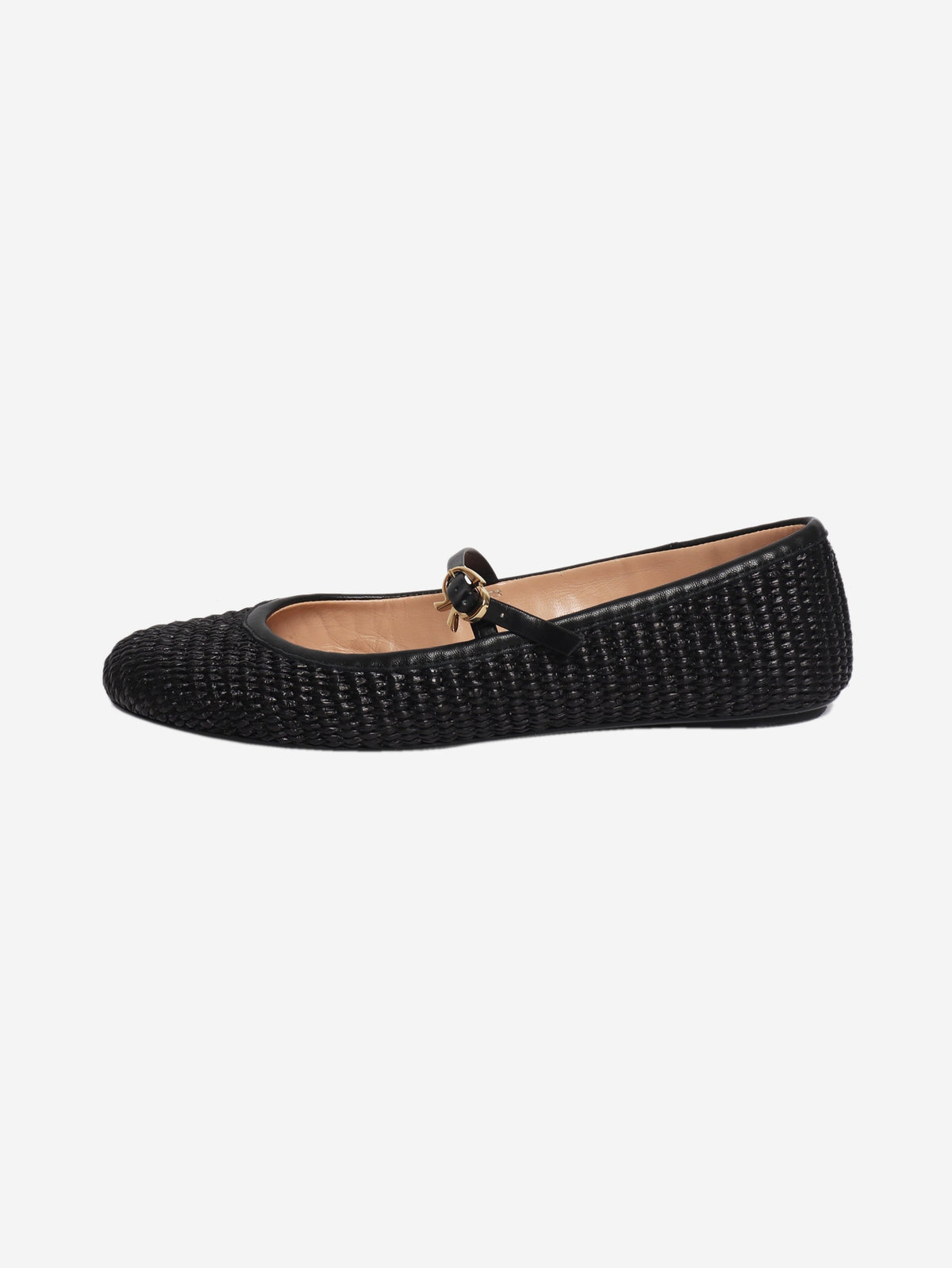 Raffia black ballet flats - size EU 39.5 (UK 6.5) Flat Shoes Gianvito Rossi 