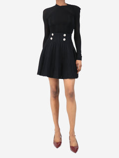 Black embellished skater skirt - size UK 6 Skirts Balmain 
