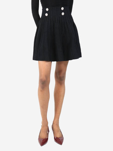 Black embellished skater skirt - size UK 6 product image