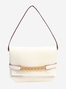 Victoria Beckham White chain leather top handle bag