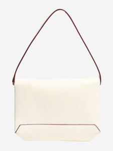 Victoria Beckham White chain leather top handle bag