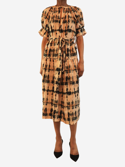 Multicolour tie-dye midi dress - size UK 4 Dresses Ulla Johnson 