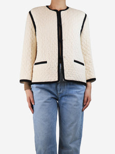 Masscob Cream quilted jacket - size UK 10