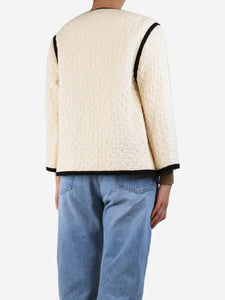 Masscob Cream quilted jacket - size UK 10