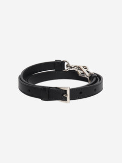 Black saffiano leather bag strap Bag Straps Prada 