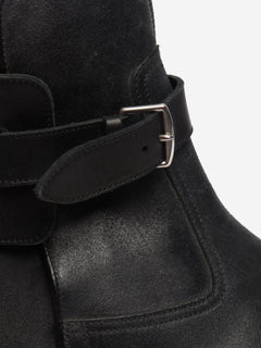 Black leather ankle boots - size UK 7 Boots Hermes 