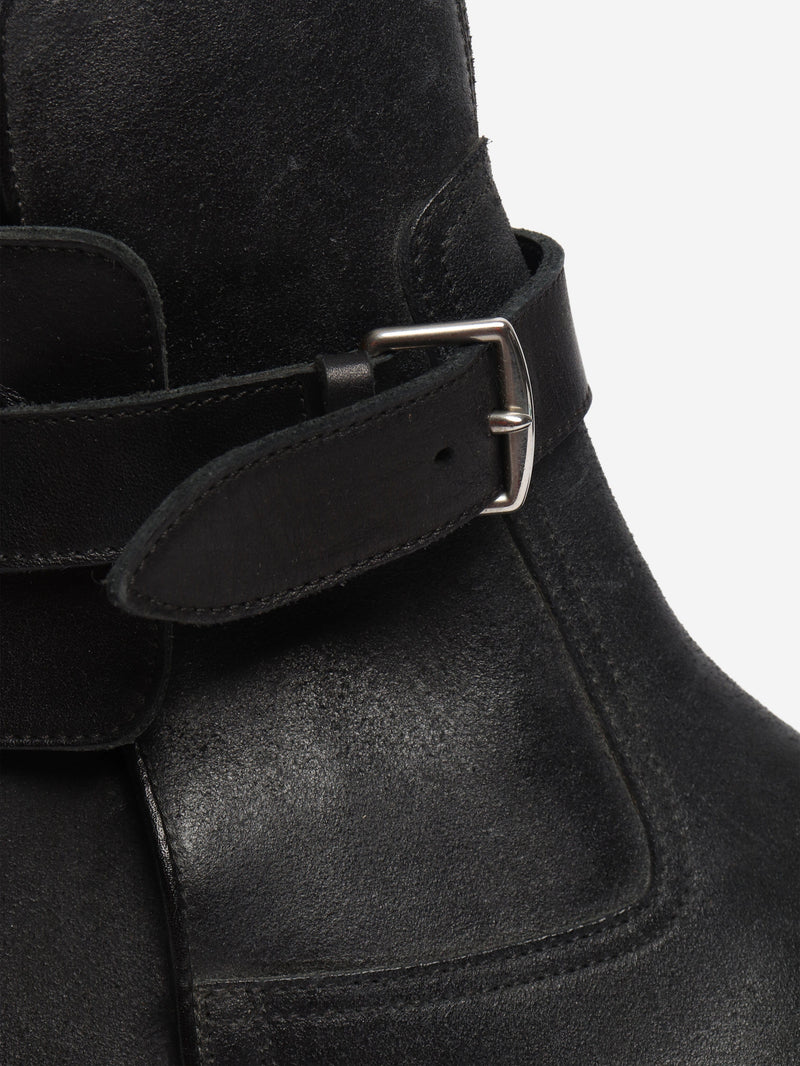Black leather ankle boots - size UK 7 Boots Hermes 