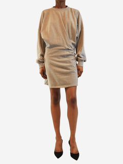 Grey draped sweatshirt dress - size UK 8 Dresses Marant Etoile 