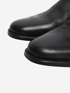 Black leather ankle boots - size UK 7 Boots Hermes 
