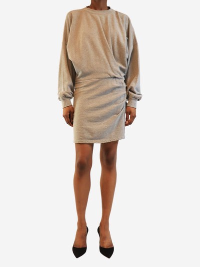 Grey draped sweatshirt dress - size UK 8 Dresses Marant Etoile 