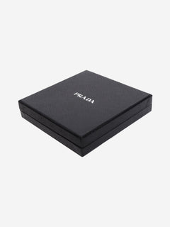 Black saffiano leather bag strap Bag Straps Prada 