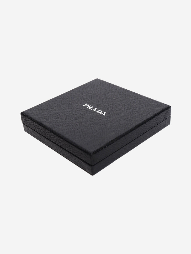 Black saffiano leather bag strap Bag Straps Prada 