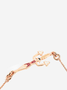 Hermes Rose gold Cheval necklace