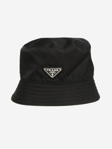 Prada Black re-nylon bucket hat - size L