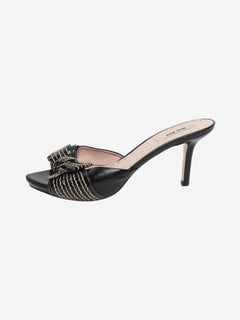 Black patent bow mules - size EU 40.5 Heels Miu Miu 