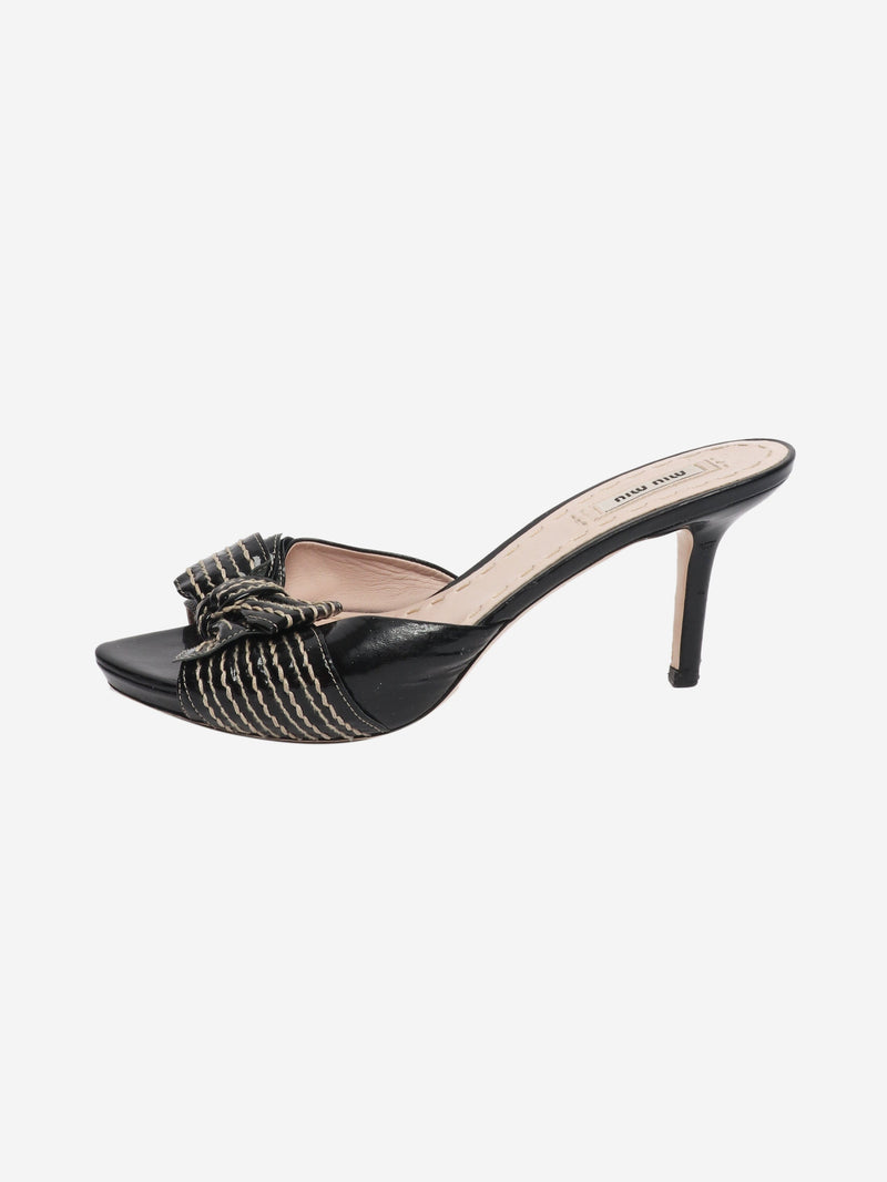 patent bow mules EU 40.5