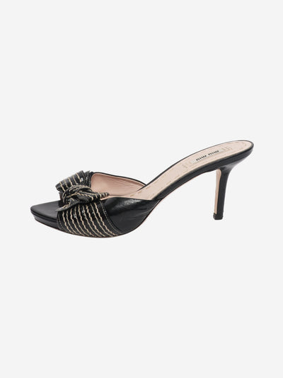 Black patent bow mules - size EU 40.5 Heels Miu Miu 