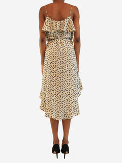 White and black spaghetti strap dress - size UK 6 Dresses Zimmermann 